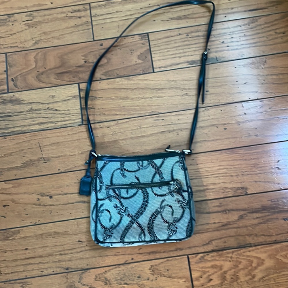 Ralph Lauren Black and Cream Crossbody Bag